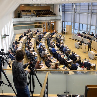 Sitzung im Landtag von Sachsen-Anhalt in Magdeburg.