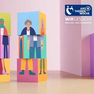 Key-Visual der ARD Themenwoche 2022 "Wir gesucht" 