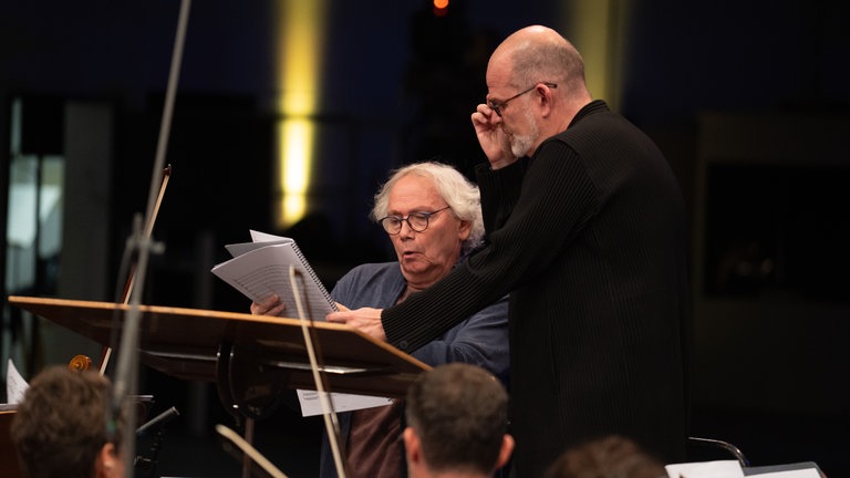 Der Komponist Philippe Leroux im Gespräch mit Dirigent François-Xavier Roth