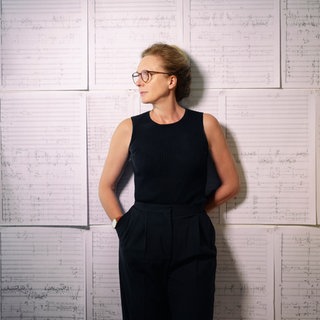 Porträt von Rebecca Saunders