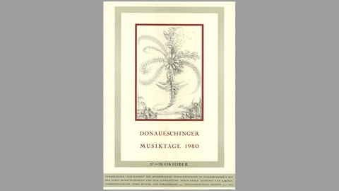 Donaueschinger Musiktage - Plakat 1980 - Fabius von Gugel
