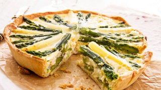 Spargel- Quiche