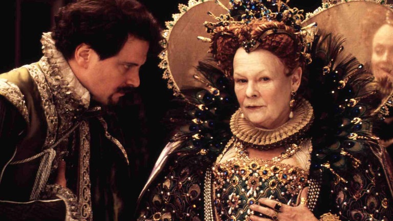 Judi Dench als Königin Elizabeth I. (neben Colin Firth) in "Shakespeare in Love" (1998)