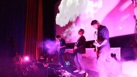 Kurzfilmfestival Bands auf Bühne