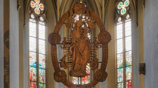 Riemenschneider-Madonna, Wallfahrtskirche Maria im Weingarten, Volkach, Mainfranken