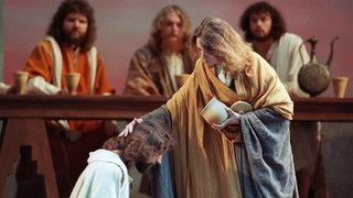 Maria Magdalena salbt Jesus