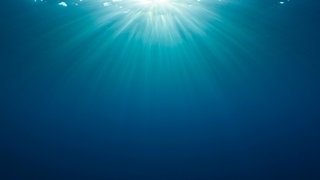 Sunbeams in Ocean, Mary Island, Solomon Islands