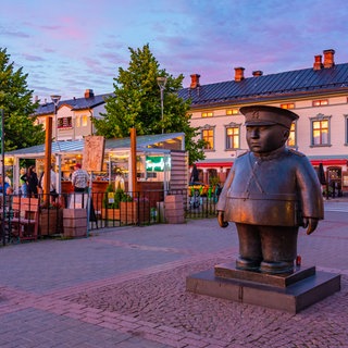 Toripolliisi-Patsas-Skulptur in der finnischen Stadt Oulu. Archivfoto.