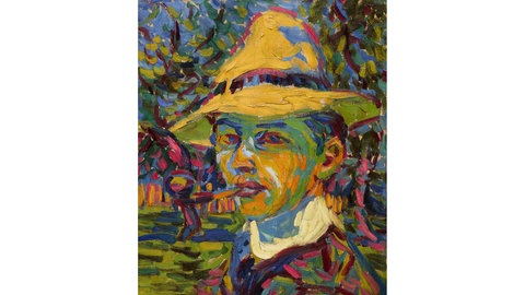 Ernst Ludwig Kirchner (1880-1938): Interview mit Pfeife, 1907