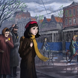 Szene aus dem Zeichentrickfilm „Wo ist Anne Frank"