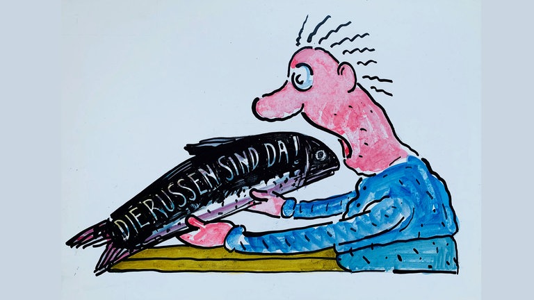 Heinz Edelmann: Vergessene Botschaften des Einwickelpapiers: Nachleselust, April 1985