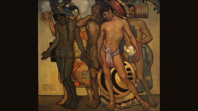 Saturnino Herrán, Nuestros dioses antiguos, 1916