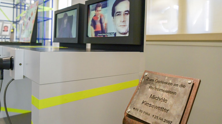 Erste Gedenkstele für die in Heilbronn ermordete Polizistin Michéle Kiesewetter