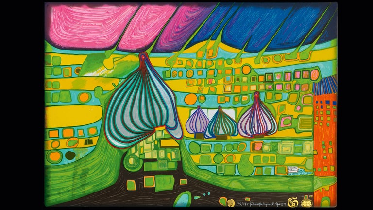 Hundertwasser 696A YELLOW LAST WILL