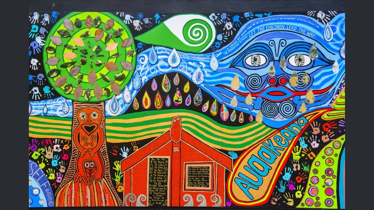Hundertwasser Wandmalerei