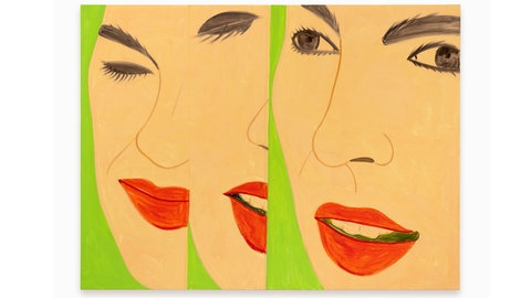 Alex Katz, Purple Split 12, 2023
