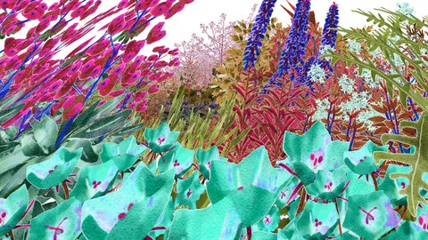 Alexandra Daisy Ginsberg, Pollinator Pathmaker, (Bestäuber-Vision, Spätes Frühjahr), 2023