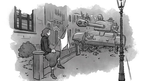 Ausschnitt aus der Graphic Novel „Columbusstraße“ von Tobi Dahmen