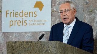 Karl Schlögel, Historiker und Publizist, spricht anlässlich der Verleihung des Friedenspreises des Deutschen Buchhandels.