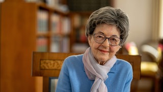 Dagmar Nick, Dichterin und Schriftstellerin, kurz vor ihrem 100. Geburtstag. (Aufnahme vom 07.02.2026)