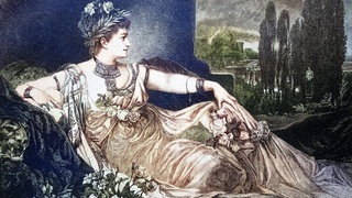 Charlotte Wolter, 1834 - 1897, eine gefeierte Schauspielerin, als Messalina