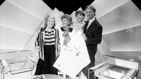 Aenne Burda bei der ARD-Sendung "Chic" 1984.