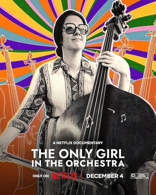 „Die einzige Frau im Orchester“, Poster mit Orin O’Brien