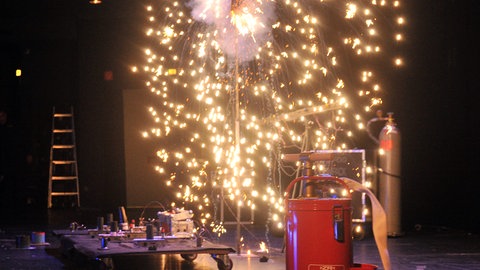 Vortrag über Pyrotechnik und Spezialeffekte im Casa Theater in Essen