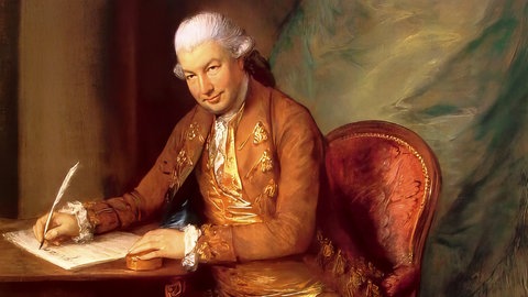 Carl Friedrich Abel, 1723-1787, deutscher Komponist, digital bearbeitet nach einem Gemälde von Thomas Gainsborough