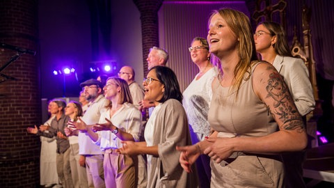 Gospel singende Menschen