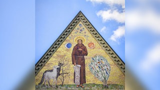 Mosaik des Heiligen Franz von Assisi