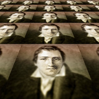 Historischer Druck, 1831, digital bearbeitet, Porträt von Heinrich Heine,  deutscher Dichter, Schriftsteller und Journalist, aus dem Bildatlas zur Geschichte der Deutschen Nationalliteratur, von Gustav Könnecke, 1887.