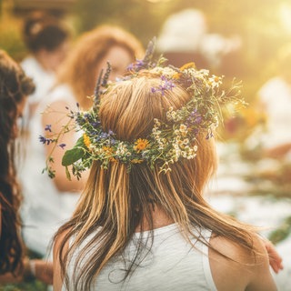 Blumenkranz für die Haare