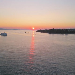 Sonnenuntergang am Bodensee