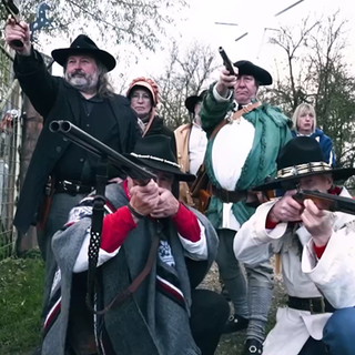 Dossenheimer Cowboys auf einem Westernmarkt