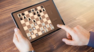 Schachspiel am Tablet