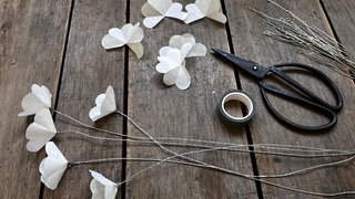 Blumen aus Seidenpapier