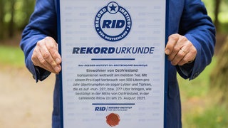 Mit einem Pro-Kopf-Verbrauch von 300 Litern pro Jahr haben die Ostfriesen im August 2021 den Weltrekord in Teetrinken beurkundet bekommen. Doch wie seriös sind diese Berechnungen?