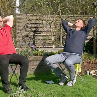 Fitness im Kaffee oder Tee Garten
