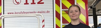 Brandmeisterin Marina Nikic (29) bei der Berufsfeuerwehr Mainz