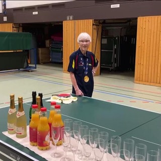 Tischtennis Weltmeisterin Heidi Wunner