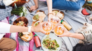 Leute beim Picknick