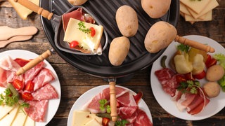 Raclette-Grill mit Pfannen