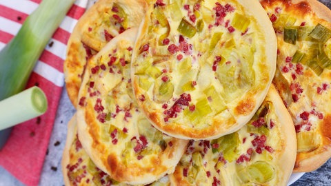 Schwäbische Pizza mit Lauch