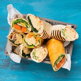 SWR1 Pfännle Streetfood Rezept für einen Frühstücks-Wrap, den ihr nach Lust und Laune befüllen könnt.