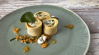 Gefüllte Zucchini-Crêpes