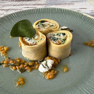 Gefüllte Zucchini-Crêpes