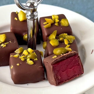 Himbeer-Minz-Pralinen