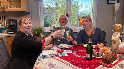 Susanne Nett mit Pia und Alain Millerand