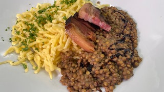 Linsen mit Spätzle